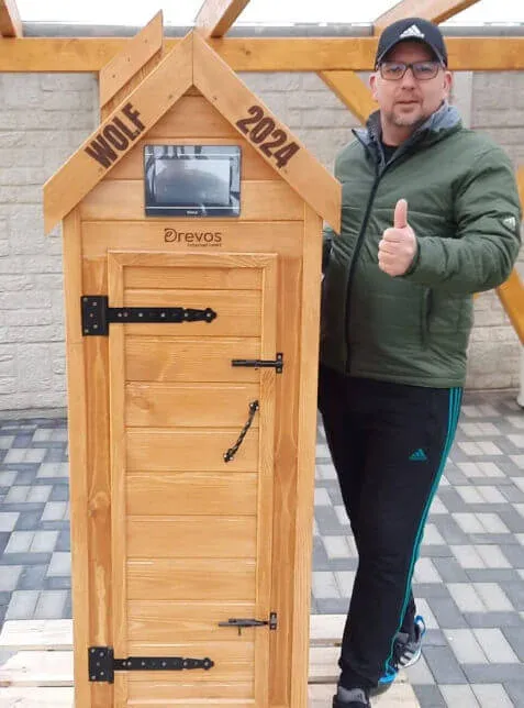 Afumătoare Domwerk cu gravura „Wolf 2024”